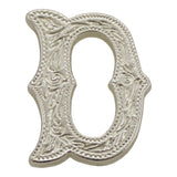 3/4" (D) Alphabet Letter - Silver