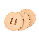 Leather Shape - Scallop Concho w/ Slots