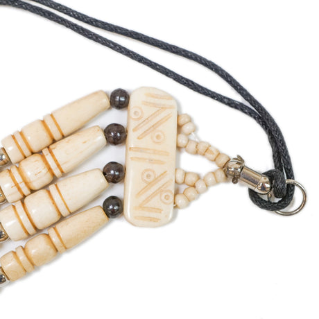 16-5456.SLC.3.jpg Bone Choker - Antique White W/Drop Image