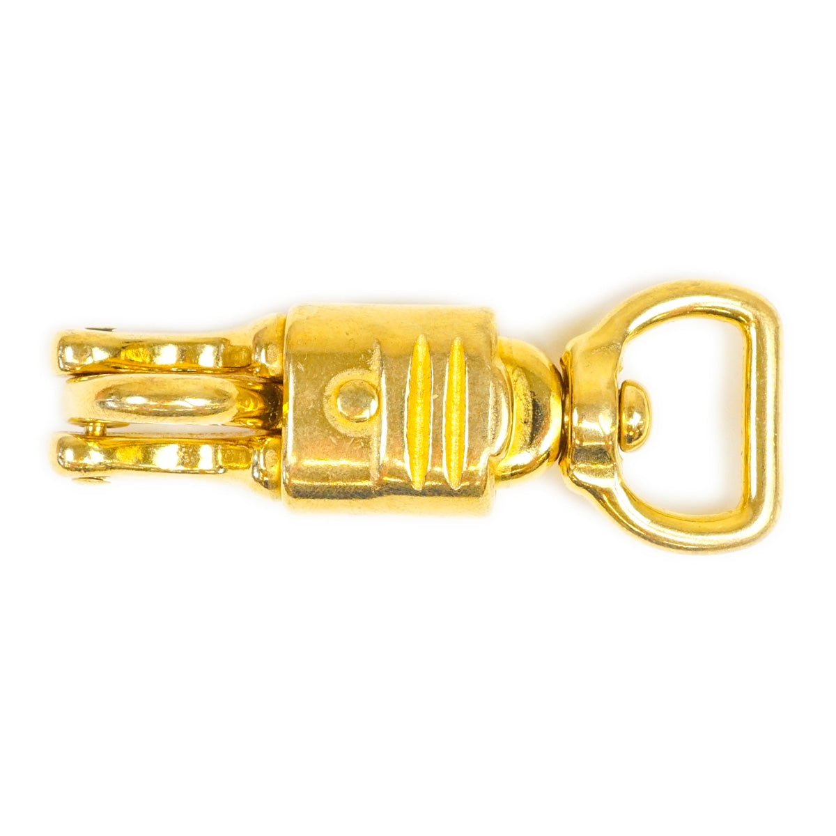 4-01286.SLC.3.jpg ¾" Panic Snap - Brass Plated Dee Ring Image