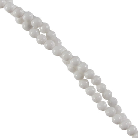 274-16.SLC.jpg 6mm Fossil Round Strand - White Image