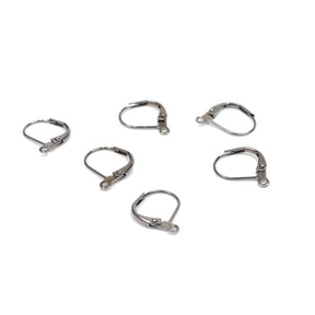 Lever back Earwire - Gunmetal 6pk