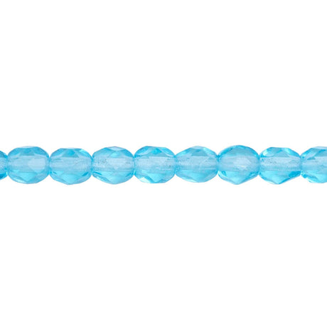 339-46.SLC.1.jpg 4mm Aqua Bead Strand - Firepolished Image