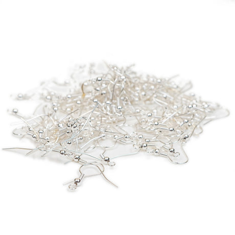 222-50213.SLC.2.jpg 144pk French Hook Earwire - Silver W/Ball Image