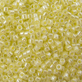 Delica Bead - Lined Crystal/Pale Yellow Luster DB232
