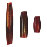 1" Hair Pipe Beads - Red 100pk