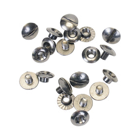 1/8" Open Back Screw Posts - Gunmetal 10pk