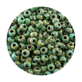 6/0 Seed Beads - Picasso Seafoam Matte 20g