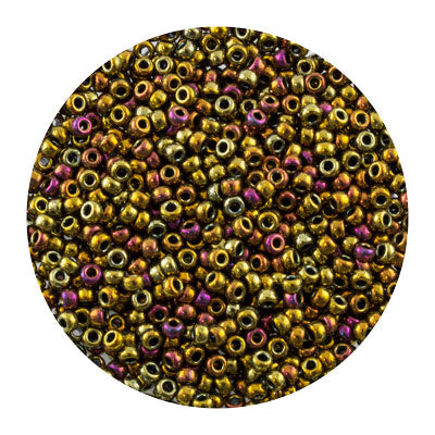 45119462.SLC.jpg 11/0 Seed Beads - Metallic Gold Iris 22g Image