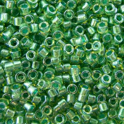 45-113916.SLC.jpg Delica Bead - Sparkling Light Green Lined Chartruse DB916 Image