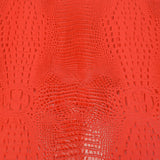 EGOC.Ferrari Red.03.jpg Embossed Gator on Cow Image