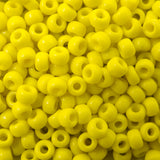 8/0 Seed Beads - Opaque Yellow 22g