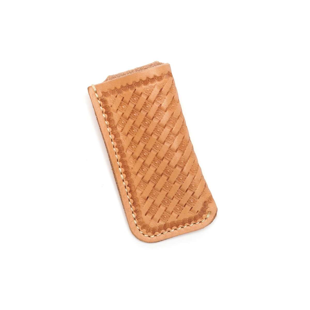 100-1721.SLC.02.jpg Pocket Knife Sheath Leather Shape Image