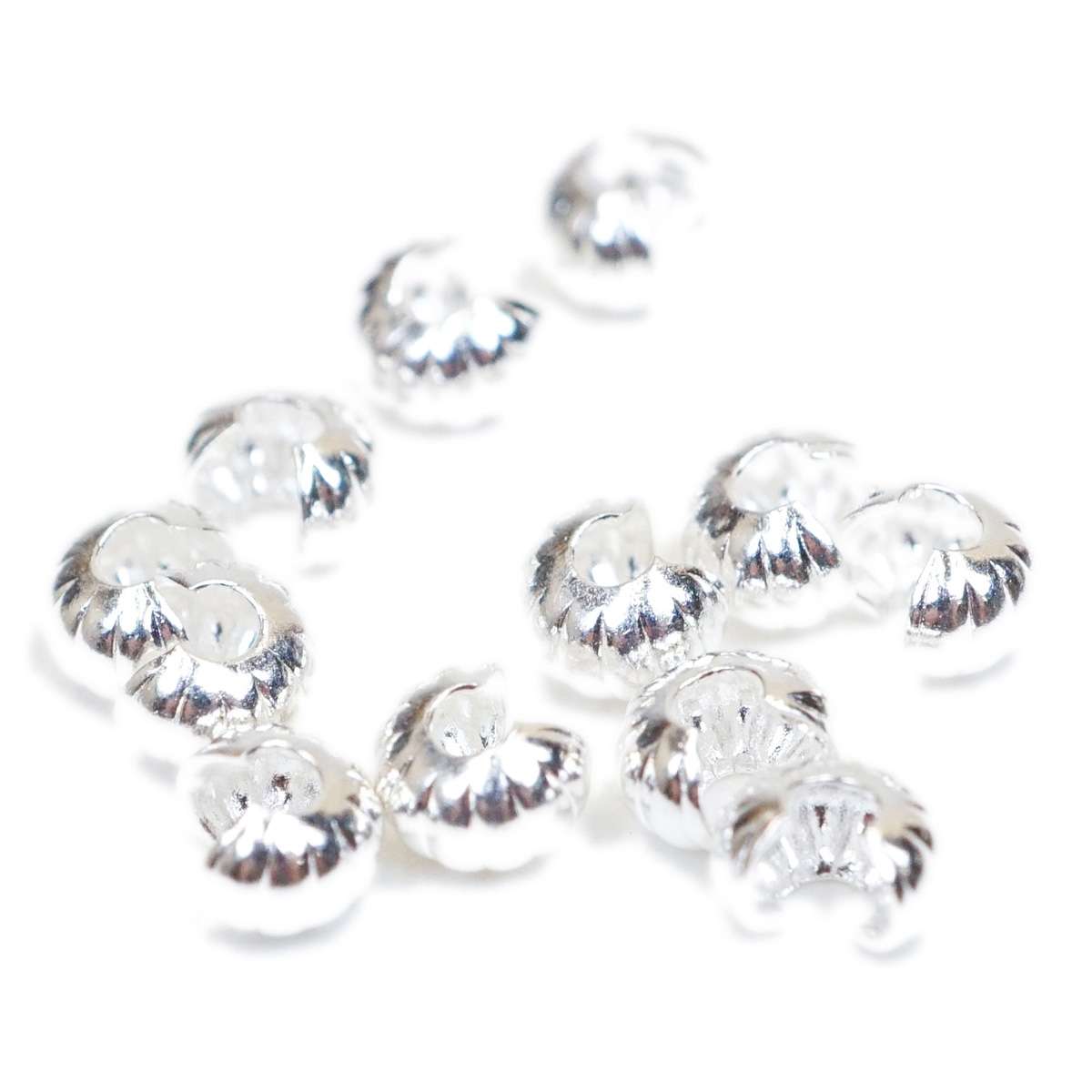 45-62.SLC.2.jpg 4mm Crimp Cover - Silver Plate Corrugated 12pk Image