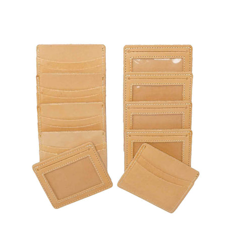 RMWID.Natural Veg Hermann Oak.01.jpg Minimalist Wallet w/ID Window - 10 Pack Image