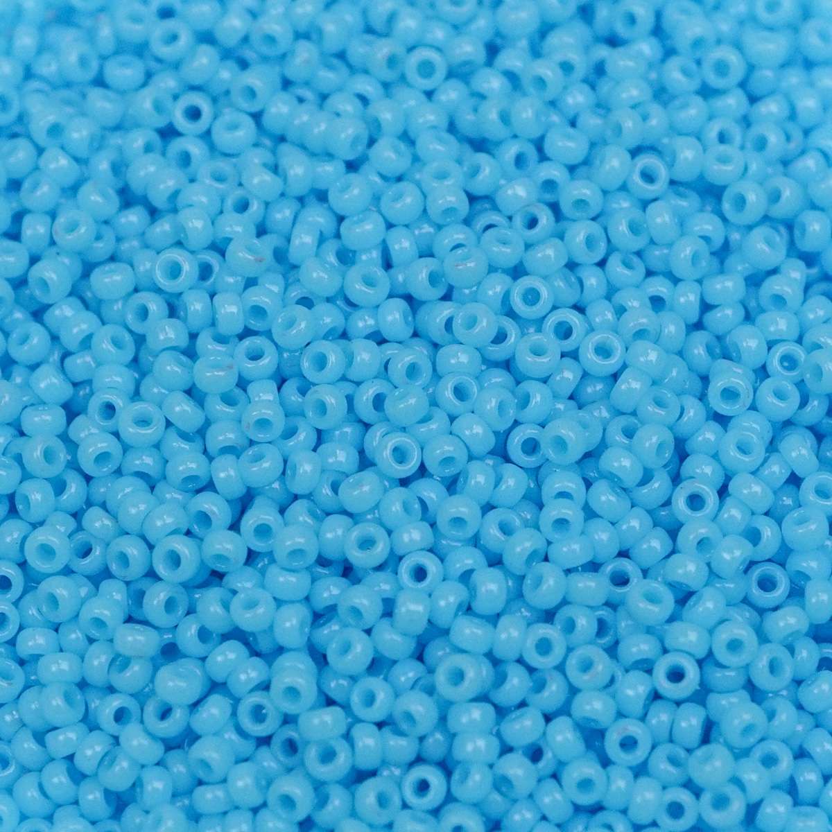 45-159413.SLC.1.jpg 15/0 Seed Beads - Opaque Light Blue 8.2g Image
