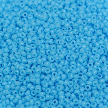 45-159413.SLC.1.jpg 15/0 Seed Beads - Opaque Light Blue 8.2g Image