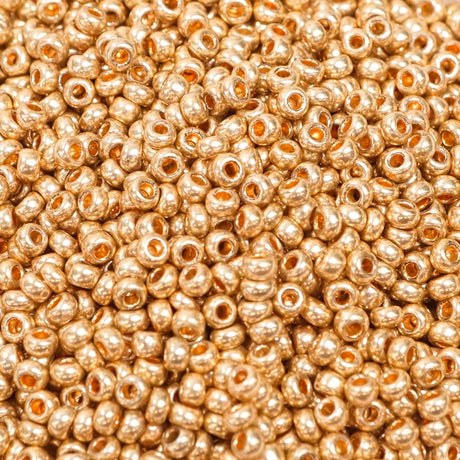 229-1039.SLC.1.jpg Seed Beads 10/0 Metallic Gold Solgel - 20g Image