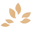 100-1046.SLC.1.jpg Petal Veg Tan Earring - 18 Pack Image