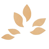 Petal Veg Tan Earring - 18 Pack