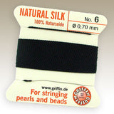 #6 Silk Cord - Black 2 Meters
