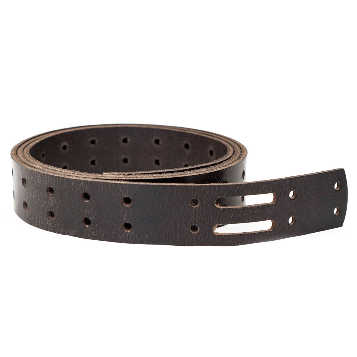 100-200.SLC.01.jpg Brown Buffalo Double Hole Belt Blank Image