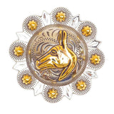 115-100.SLC.1.jpg Mulehead Berry Concho - Nickel/Gold Image