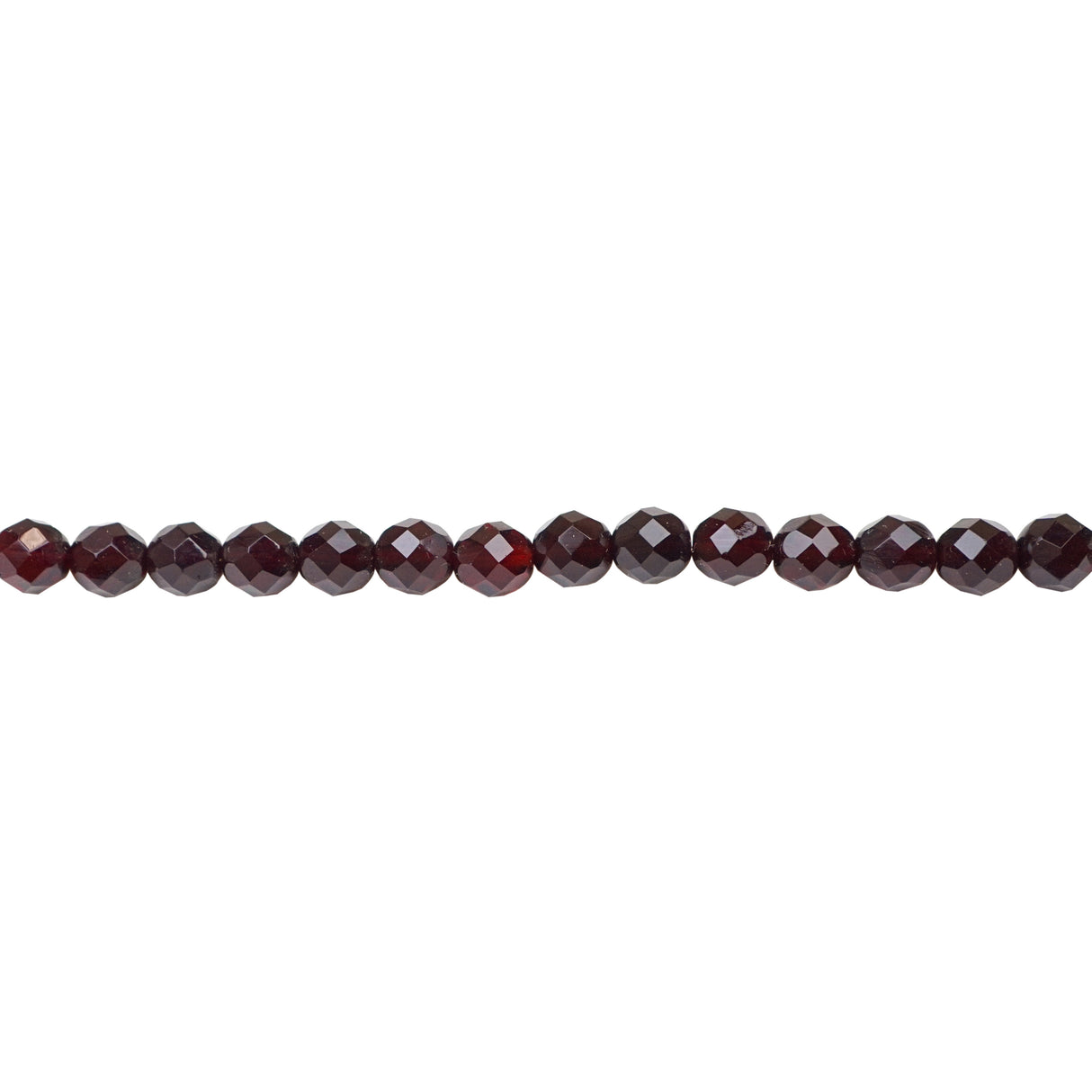 339-113.SLC.1.jpg 8mm Garnet Bead Strand - Firepolished Image