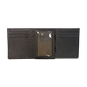 Mission Grain Black Maverick Trifold Wallet Interiors, grain detail