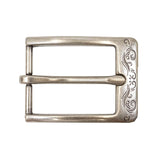 378-3201.SLC.1.jpg 1 ¼" Squared Engraved Buckle - Antique Nickel Image