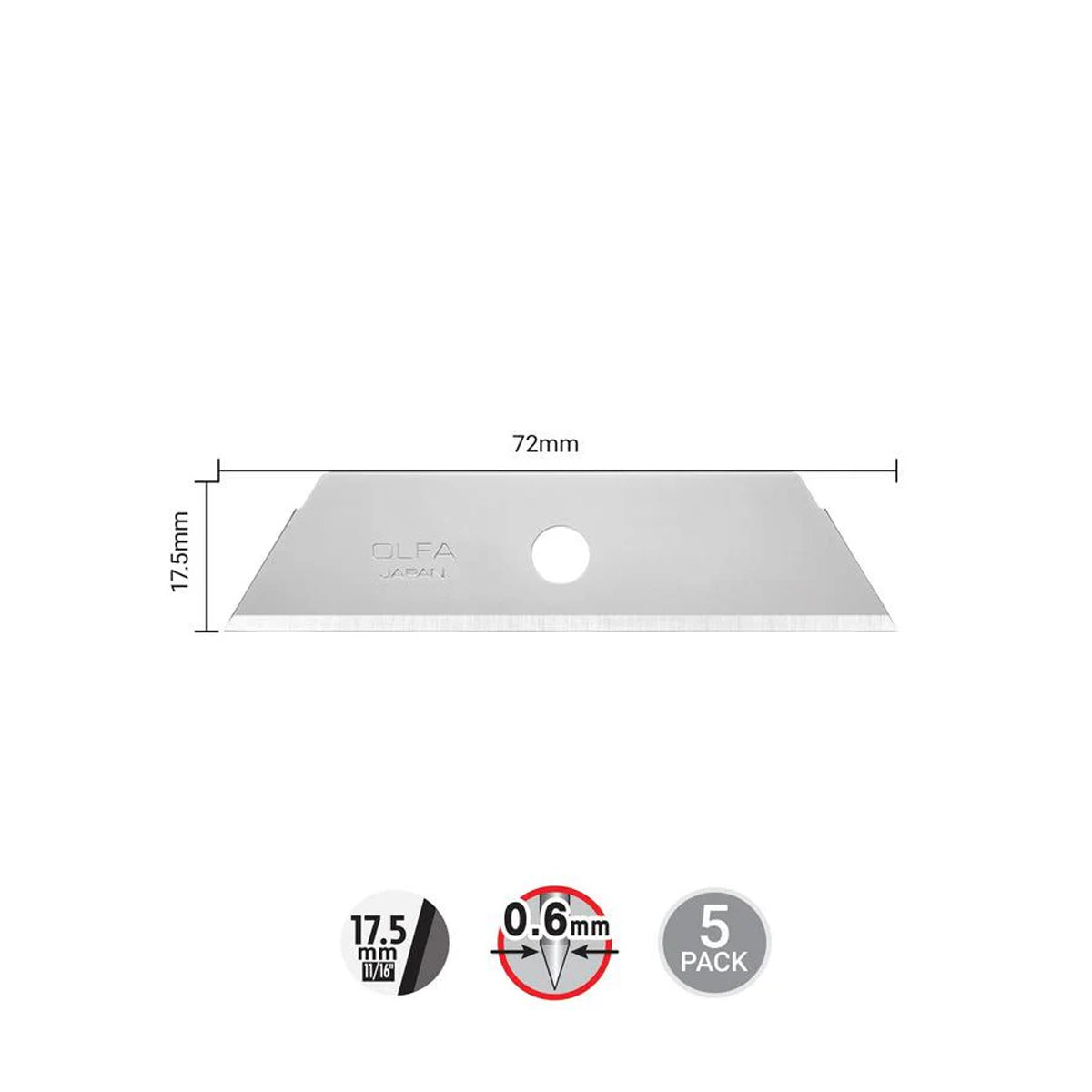 401-9612.SLC.03.jpg Olfa Safety Blade - 5pk Image