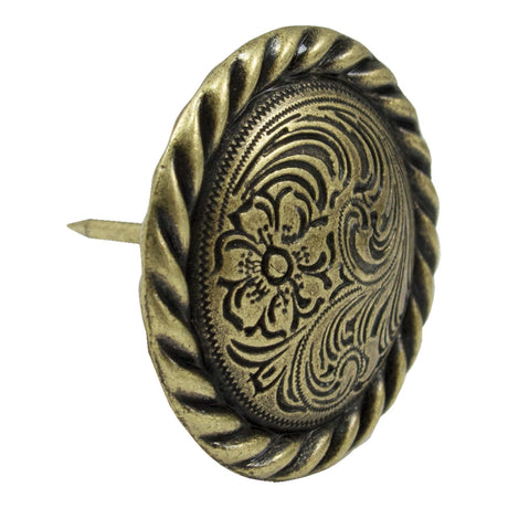 115-179325.SLC.jpg Rope Edge Swirl Tack - Antique Brass 25pk Image
