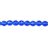 8mm Sapphire Bead Strand - Firepolished