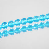 222-4138.SLC.jpg 8mm Aqua Round Glass Bead Strand Image