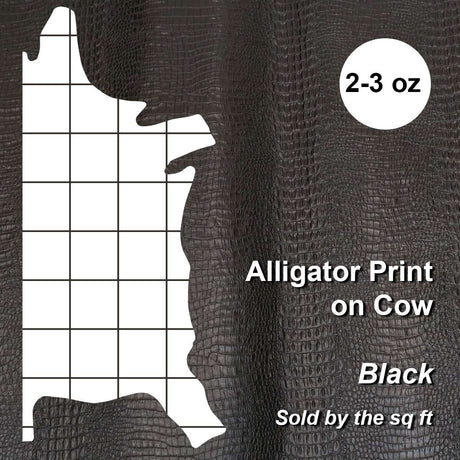 371-17901.SLC.4.jpg Embossed Gator on Cow - Black Image