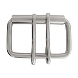 1 1/2" 2 Prong Roller Buckle - Nickel Plate