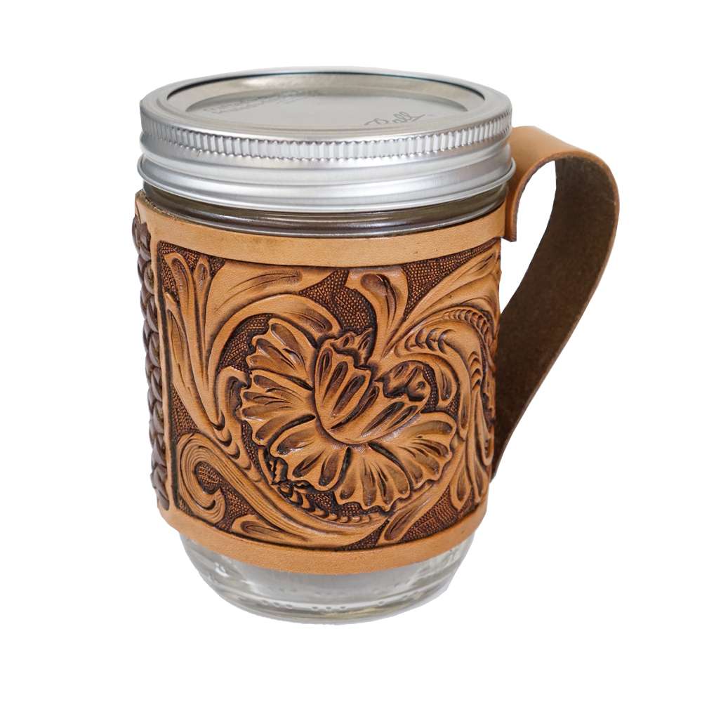 144-8792.SLC3.jpg Mason Jar Sleeve Kit Veg Tan Image