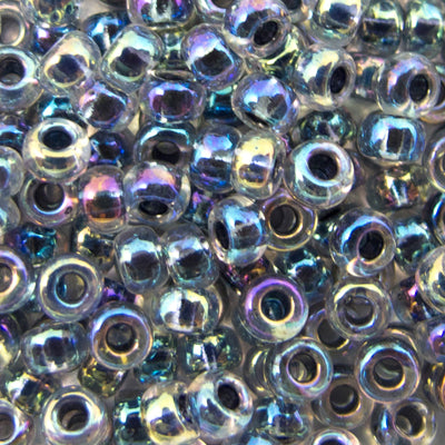 45-89283.SLC.jpg 8/0 Seed Beads - Noir Crystal AB 22g Image