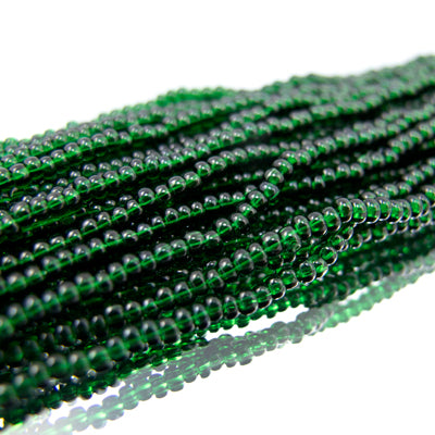 26-110215.SLC.jpg 11/0 Seed Beads - Transparent Kelly Green Image
