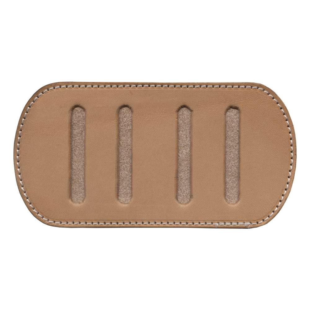 100-48550.SLC.jpg 2" Sewn Natural Shoulder Pad Leather Shape Image