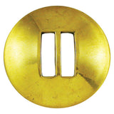 1 ¼" Plain Slot Concho - Solid Brass