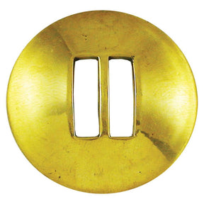 1 ¼" Plain Slot Concho - Solid Brass