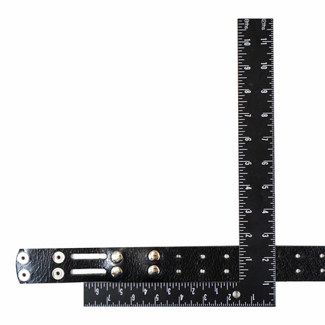 100-2049.SLC.2.jpg 1 1/2" Black Buffalo Double Hole Belt Blank w/ Snaps Image