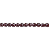 6mm Garnet Bead Strand - Firepolished