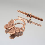 18mm Butterflies Toggle - Copper Plate