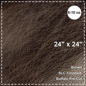 24"x24" Brown Buffalo Pre-Cut
