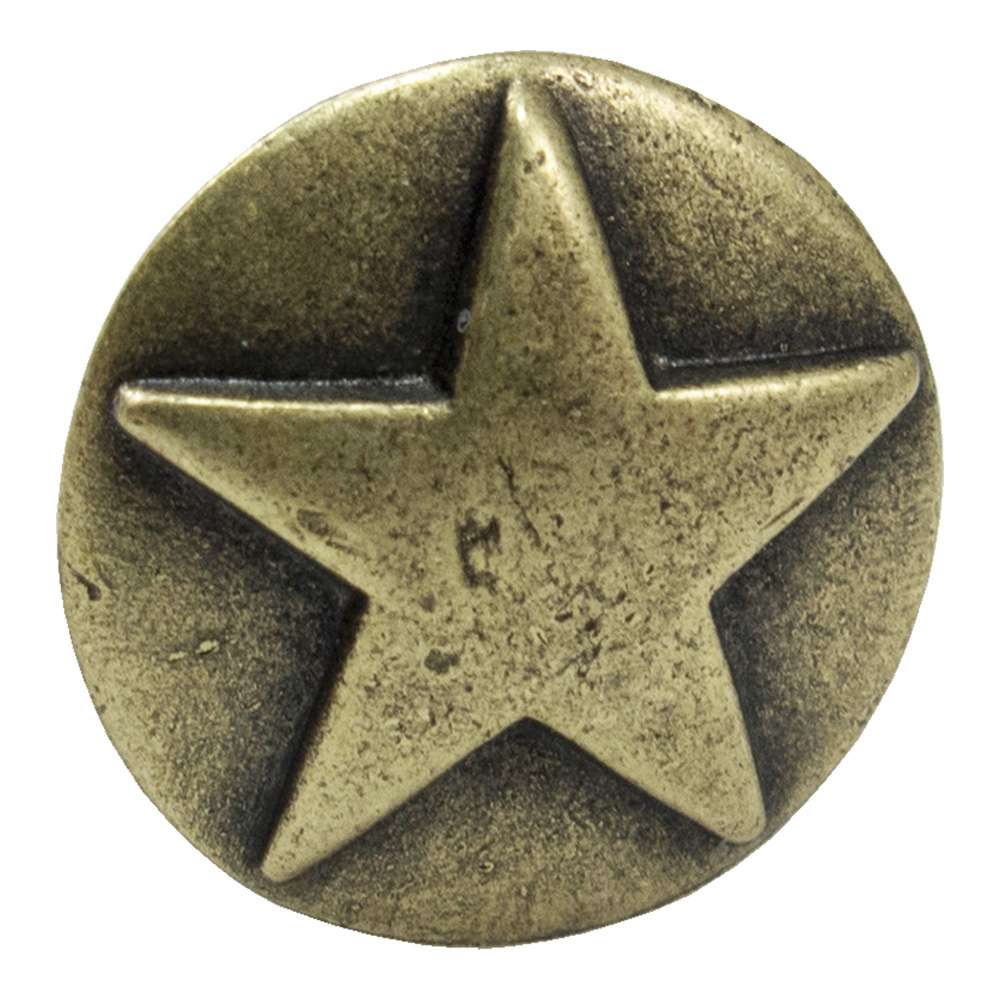 115-179225.SLC.jpg Star Medallion Tack - Antique Brass 10pk Image