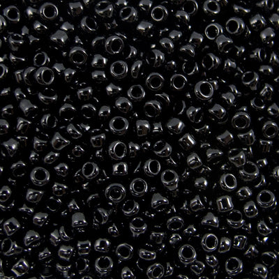 222-144001.SLC.jpg 10/0 Glass Seed Beads - Black 20g Image