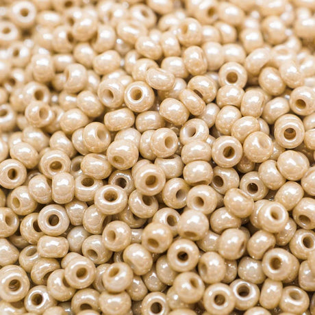 229-1033.SLC.1.jpg Seed Beads 10/0 Luster Opaque Beige - 20g Image