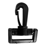 1" Plastic Swivel Snap, Black - 10pk